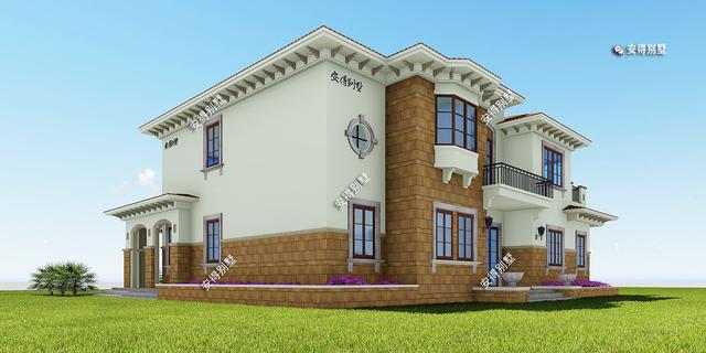 2層歐式別墅設(shè)計圖，這樣的外觀和布局，精致也很氣派