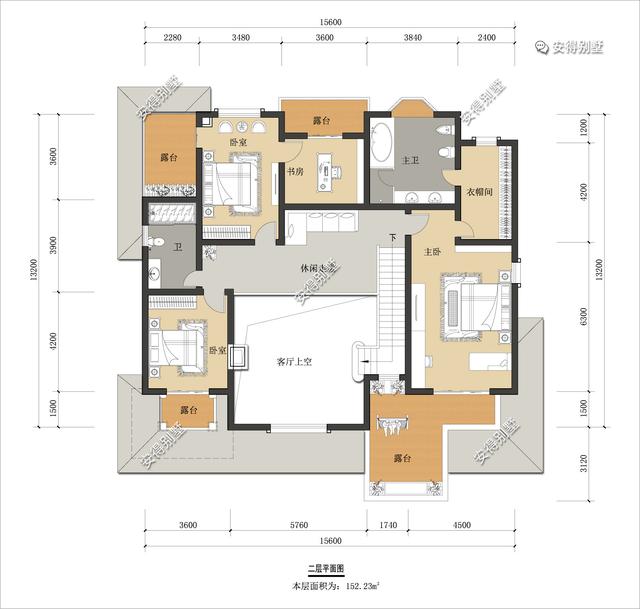 2層歐式別墅設(shè)計圖，這樣的外觀和布局，精致也很氣派