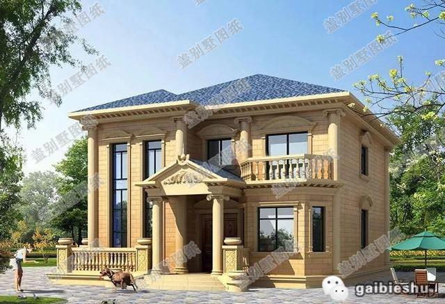 2款歐式風(fēng)格二層農(nóng)村房屋設(shè)計(jì)圖，不僅外觀精致漂亮，內(nèi)部布局更是經(jīng)濟(jì)適用