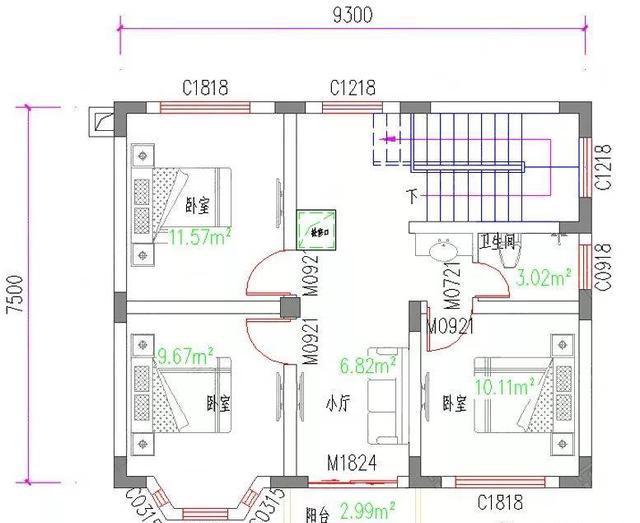 2款歐式風(fēng)格二層農(nóng)村房屋設(shè)計(jì)圖，不僅外觀精致漂亮，內(nèi)部布局更是經(jīng)濟(jì)適用