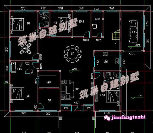 3款一層農(nóng)村平層別墅設(shè)計圖造價10多萬2廳4臥，既然是蓋一層，當然是怎么實惠怎么來