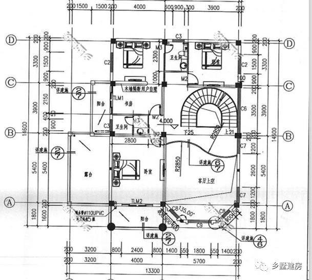 20萬建一棟三層別墅，豪華絕美落地窗，超大的實(shí)用露臺(tái)，羨煞眾人