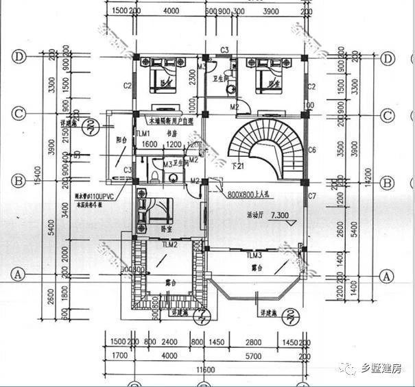 20萬建一棟三層別墅，豪華絕美落地窗，超大的實(shí)用露臺(tái)，羨煞眾人
