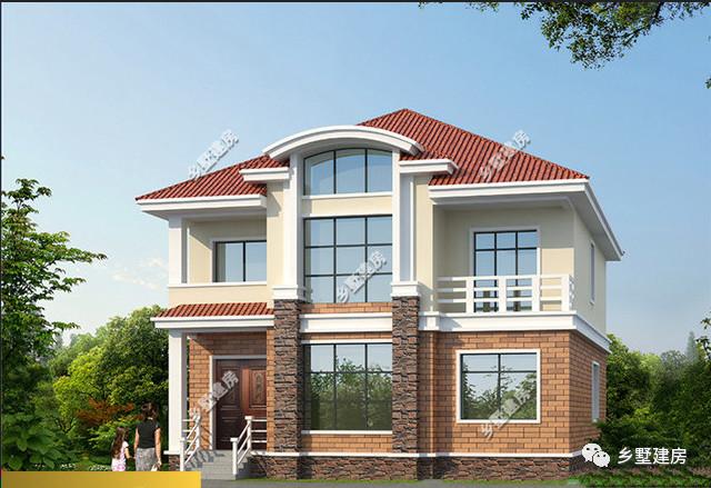 12mX10m的宅基地建一棟超美的二層別墅，設(shè)計(jì)好了不光好看，更有氣勢(shì)，城里人看了也只有羨慕的份