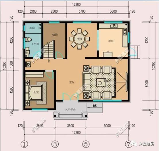 12mX10m的宅基地建一棟超美的二層別墅，設(shè)計(jì)好了不光好看，更有氣勢(shì)，城里人看了也只有羨慕的份