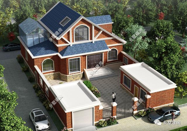 12mX10m的宅基地建一棟超美的二層別墅，設(shè)計(jì)好了不光好看，更有氣勢(shì)，城里人看了也只有羨慕的份