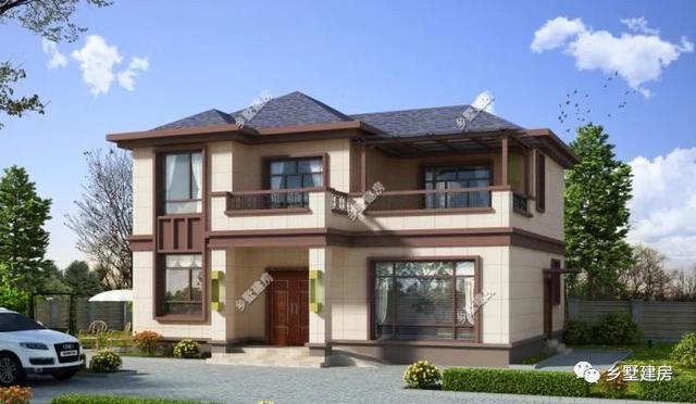 12mX10m的宅基地建一棟超美的二層別墅，設(shè)計(jì)好了不光好看，更有氣勢(shì)，城里人看了也只有羨慕的份