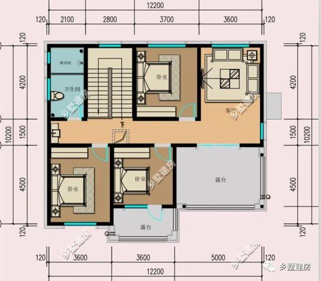 12mX10m的宅基地建一棟超美的二層別墅，設(shè)計(jì)好了不光好看，更有氣勢(shì)，城里人看了也只有羨慕的份