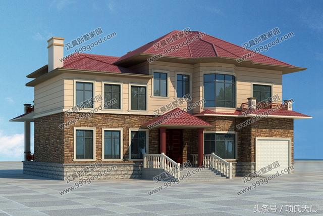 幾套開間16米的兩層自建房別墅，布局合理，功能齊全，外觀簡單大方，來看看有沒有符合你心意的