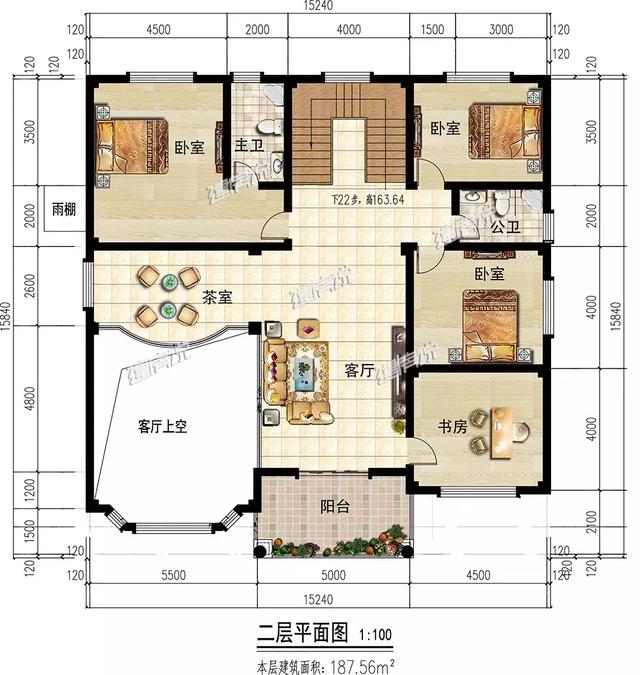 3款三層別墅戶型圖，專為農(nóng)村設(shè)計(jì)，外觀大氣內(nèi)部實(shí)用，造價(jià)不到40萬