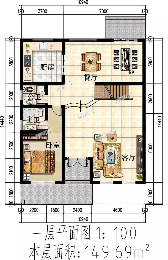 3款三層別墅戶型圖，專為農(nóng)村設(shè)計(jì)，外觀大氣內(nèi)部實(shí)用，造價(jià)不到40萬
