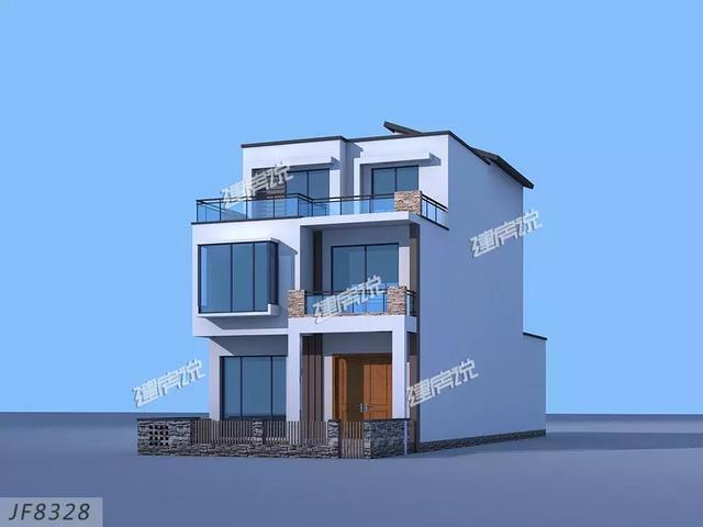 3款三層別墅戶型圖，專為農(nóng)村設(shè)計(jì)，外觀大氣內(nèi)部實(shí)用，造價(jià)不到40萬