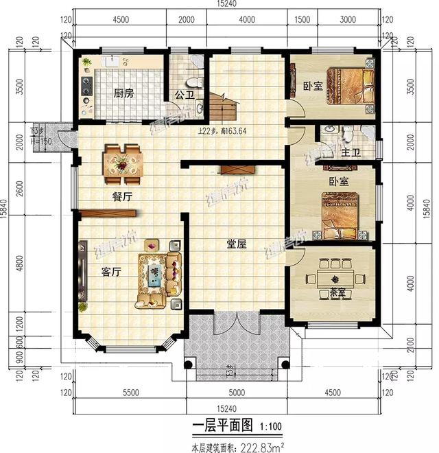 3款三層別墅戶型圖，專為農(nóng)村設(shè)計(jì)，外觀大氣內(nèi)部實(shí)用，造價(jià)不到40萬