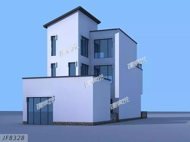 3款三層別墅戶型圖，專為農(nóng)村設(shè)計(jì)，外觀大氣內(nèi)部實(shí)用，造價(jià)不到40萬