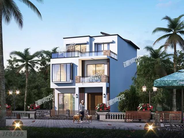 3款三層別墅戶型圖，專為農(nóng)村設(shè)計(jì)，外觀大氣內(nèi)部實(shí)用，造價(jià)不到40萬