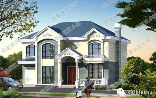 2款風格不同的進深10米左右二層農(nóng)村別墅戶型設計圖，馬上對比看看你更喜歡哪個戶型