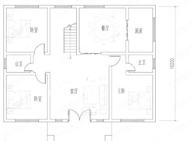 2款風格不同的進深10米左右二層農(nóng)村別墅戶型設計圖，馬上對比看看你更喜歡哪個戶型