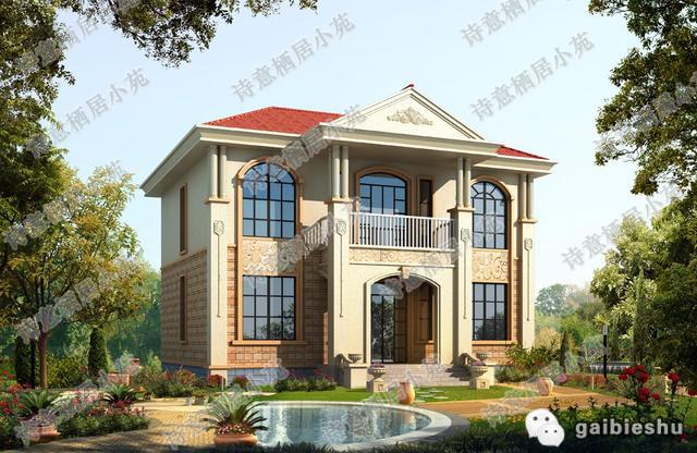 2款風格不同的進深10米左右二層農(nóng)村別墅戶型設計圖，馬上對比看看你更喜歡哪個戶型