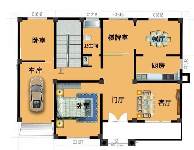 2款風格不同的進深10米左右二層農(nóng)村別墅戶型設計圖，馬上對比看看你更喜歡哪個戶型