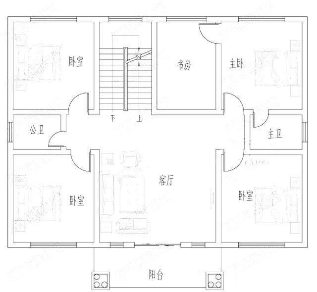 2款風格不同的進深10米左右二層農(nóng)村別墅戶型設計圖，馬上對比看看你更喜歡哪個戶型