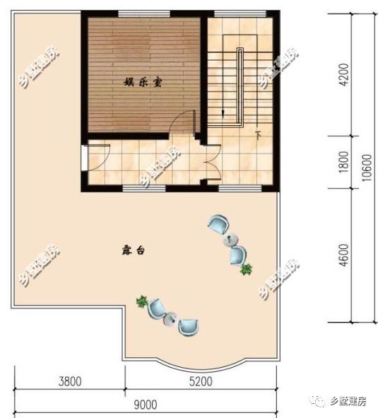 9X10米農村三層別墅設計圖，為小宅基小戶型量身定制，小面積照樣高大上