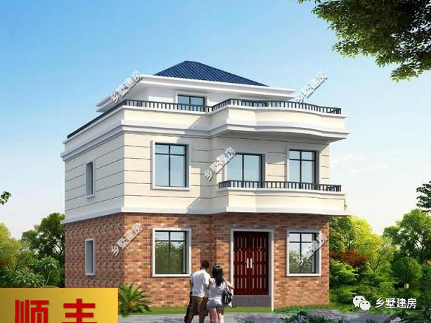 9X10米農村三層別墅設計圖，為小宅基小戶型量身定制，小面積照樣高大上