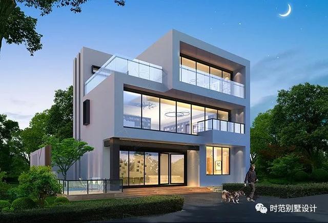 看多了形形色色的歐式住宅，換個(gè)樸素簡(jiǎn)約帶內(nèi)院泳池和書(shū)房的現(xiàn)代別墅戶型圖看一看