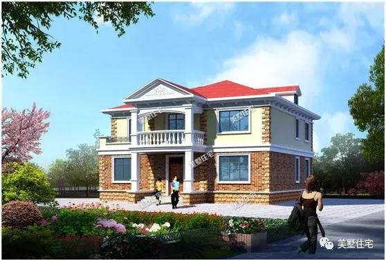 兩層歐式別墅設(shè)計(jì)圖，端莊大方，這么美讓左鄰右舍都羨慕不已