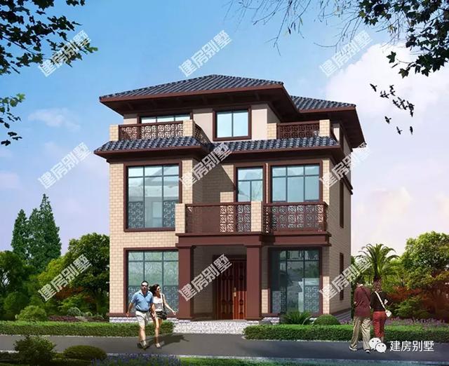 第一棟小面寬的別墅戶型，是現(xiàn)代和傳統(tǒng)建筑的結(jié)合體，很有韻味，第二棟有異域風情