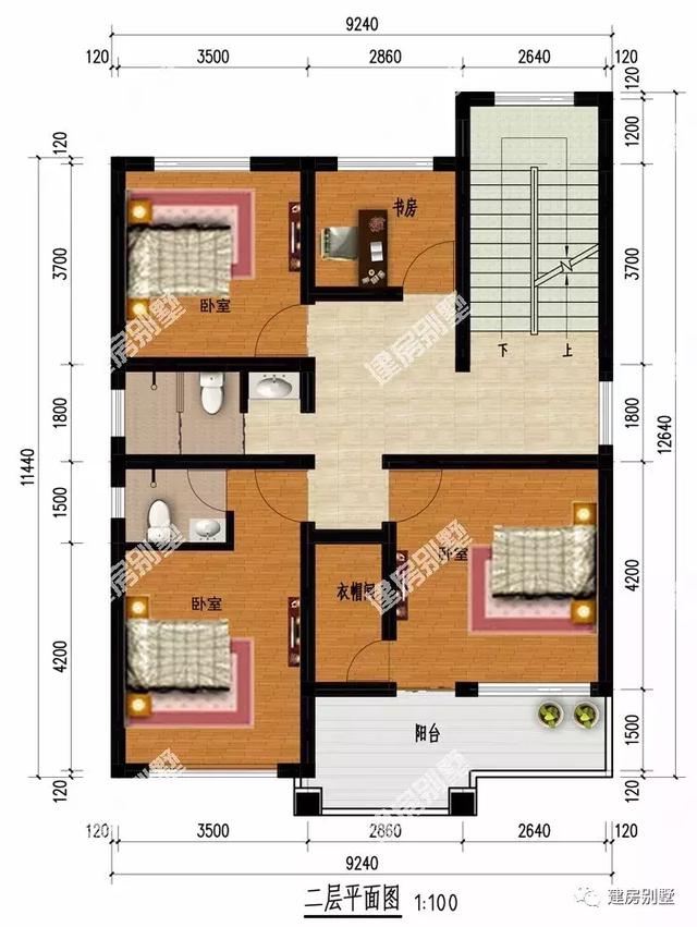 第一棟小面寬的別墅戶型，是現(xiàn)代和傳統(tǒng)建筑的結(jié)合體，很有韻味，第二棟有異域風情
