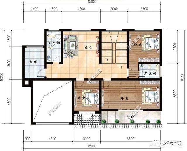 不同的兩種風(fēng)格農(nóng)村別墅設(shè)計(jì)圖，布局合理，經(jīng)濟(jì)又實(shí)用