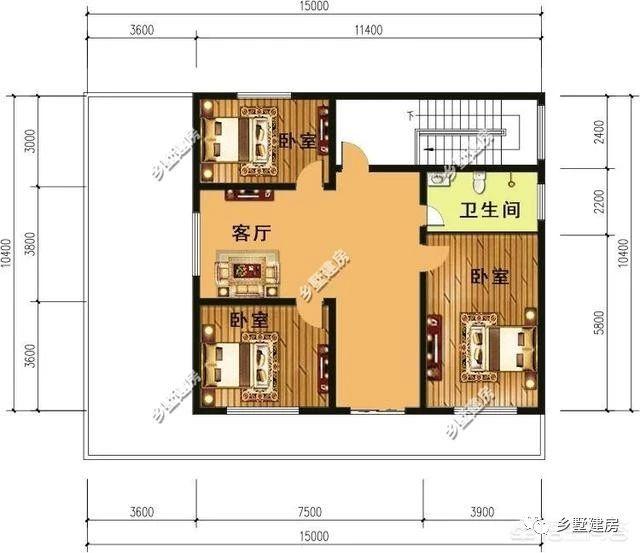 不同的兩種風(fēng)格農(nóng)村別墅設(shè)計(jì)圖，布局合理，經(jīng)濟(jì)又實(shí)用