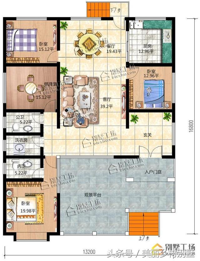 農(nóng)村一層別墅設(shè)計圖，現(xiàn)代風(fēng)格，給父母建一套這樣的養(yǎng)老房，絕對贊