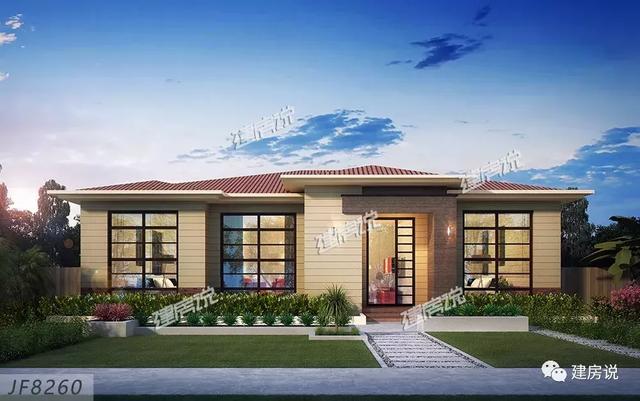 超贊的一層農(nóng)村別墅設(shè)計(jì)圖，設(shè)備齊全，想要的應(yīng)有盡有