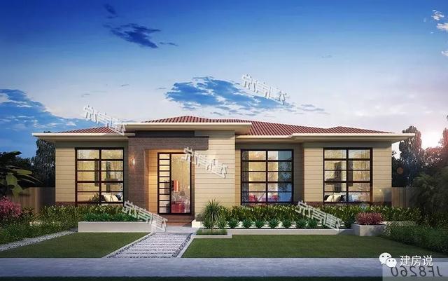 超贊的一層農(nóng)村別墅設(shè)計(jì)圖，設(shè)備齊全，想要的應(yīng)有盡有