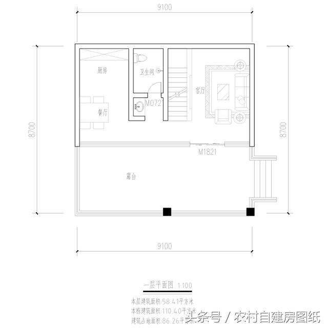 這款86平的別墅設(shè)計(jì)圖，對(duì)于想要現(xiàn)代風(fēng)但家中宅基地不夠的人群是一個(gè)很好的選擇