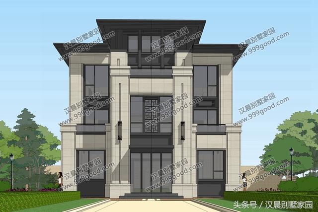 最近大熱的新中式別墅設(shè)計(jì)圖，新式徽派建筑風(fēng)還帶院子，這樣的款式還滿意么？