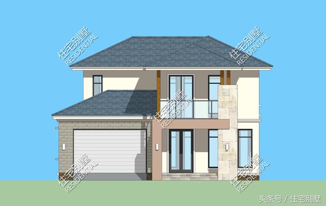 二層現(xiàn)代簡約派小別墅， 框架結(jié)構(gòu)開間12X15精雕細(xì)刻，打造完美居住體驗(yàn)