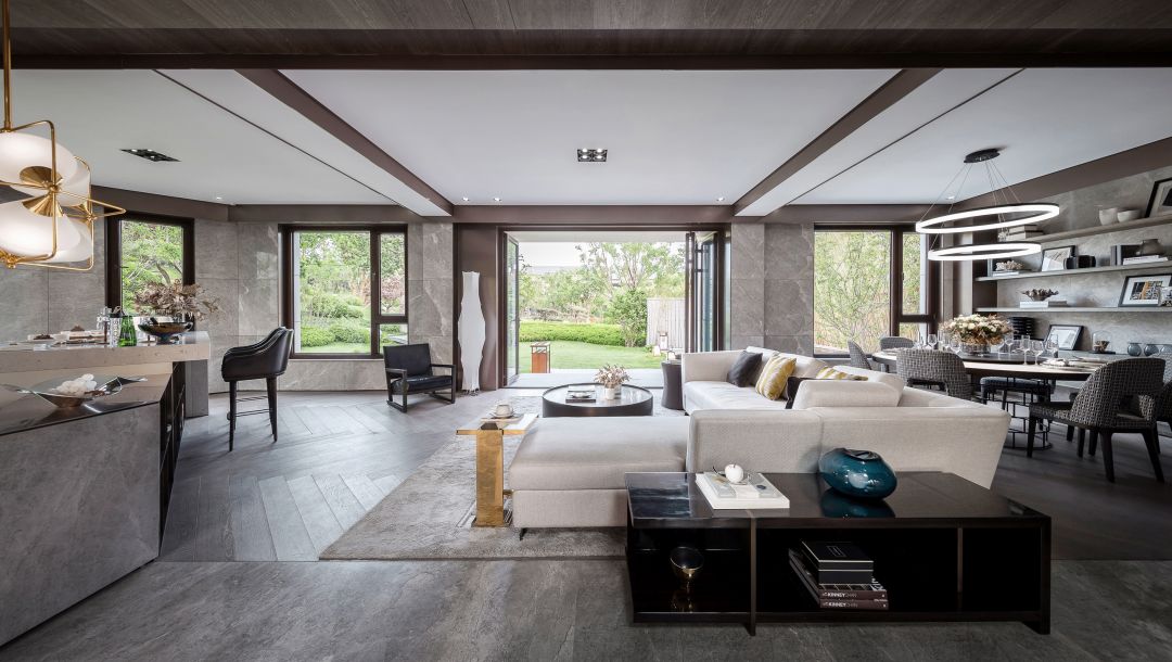 高級灰別墅設計，自然流露的優(yōu)雅范兒！