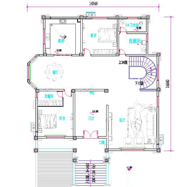 喜歡這樣的復(fù)式三層帶地下層農(nóng)村別墅戶(hù)型設(shè)計(jì)圖么？