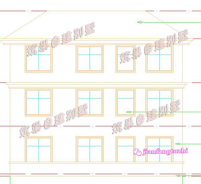 130平米13x10米三層別墅設(shè)計(jì)圖，復(fù)式挑空，喚起你對(duì)兒時(shí)紅磚瓦房的記憶