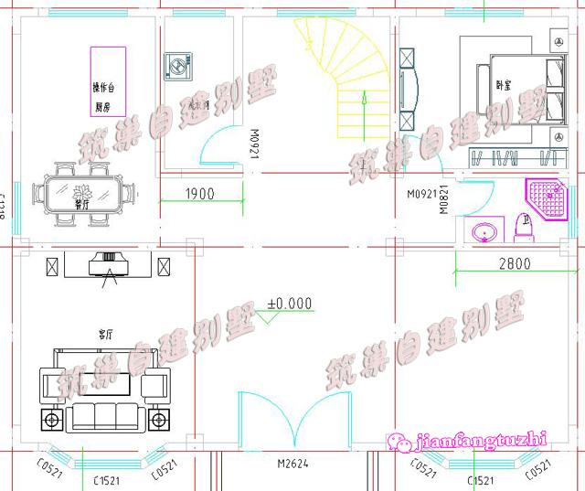 130平米13x10米三層別墅設(shè)計(jì)圖，復(fù)式挑空，喚起你對(duì)兒時(shí)紅磚瓦房的記憶