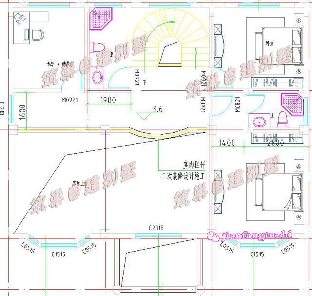 130平米13x10米三層別墅設(shè)計(jì)圖，復(fù)式挑空，喚起你對(duì)兒時(shí)紅磚瓦房的記憶