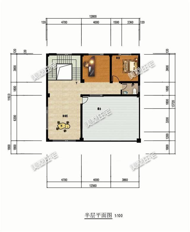 帶車庫的四層農(nóng)村別墅設(shè)計(jì)圖，現(xiàn)在建房還是帶個(gè)車庫最好