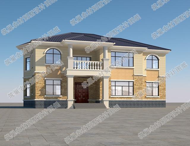 二層農(nóng)村別墅圖紙設(shè)計圖，造價25萬左右，這套設(shè)計處處是亮點