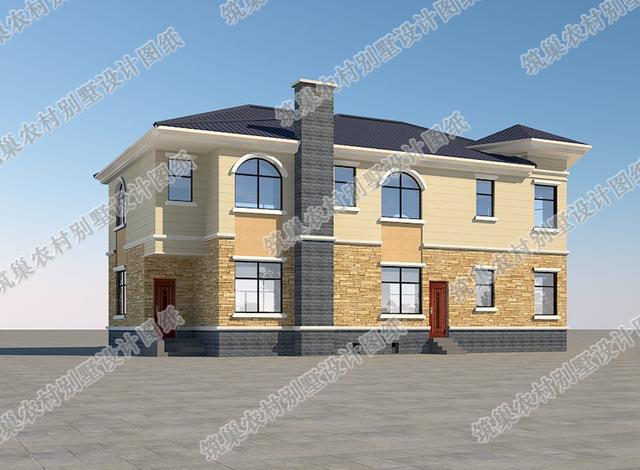 二層農(nóng)村別墅圖紙設(shè)計圖，造價25萬左右，這套設(shè)計處處是亮點