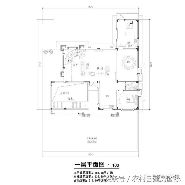 歐式三層別墅設(shè)計圖，有中式柴火灶，獨立廚房，滿足你的各種需求