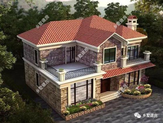 今天推薦一款田園風(fēng)格別墅設(shè)計(jì)圖，清新自然，看過(guò)的人都想回村建一棟