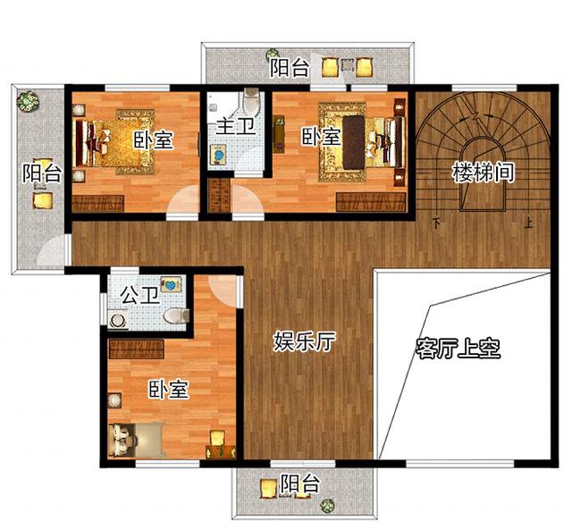 新中式四層復(fù)式別墅設(shè)計(jì)圖，造價(jià)55萬，能最大需要的滿足生活需要