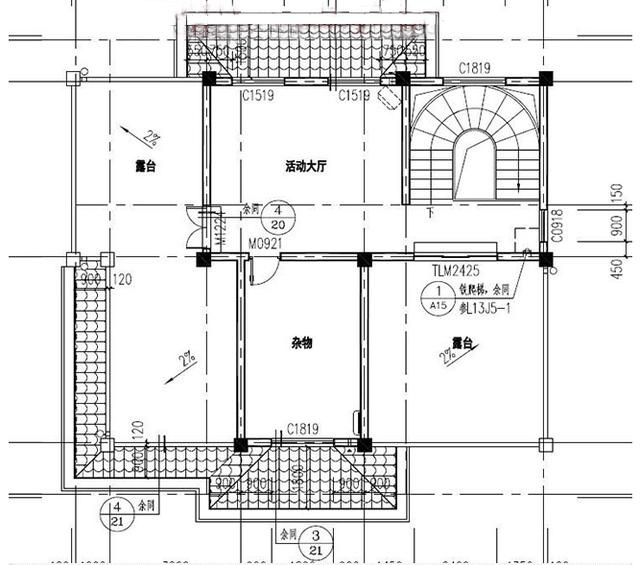 新中式四層復(fù)式別墅設(shè)計(jì)圖，造價(jià)55萬，能最大需要的滿足生活需要